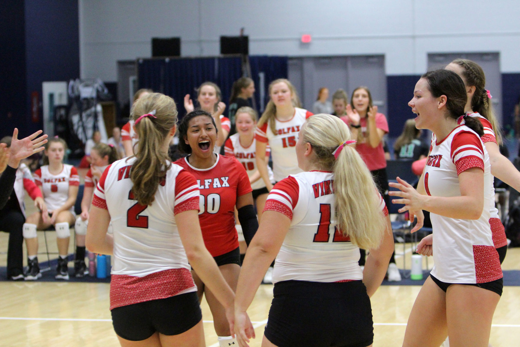 Prep volleyball sprawl at UW-Stout 8-31-19